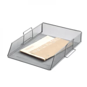 Image of Q-Connect Stackable Letter Tray Silver KF17301