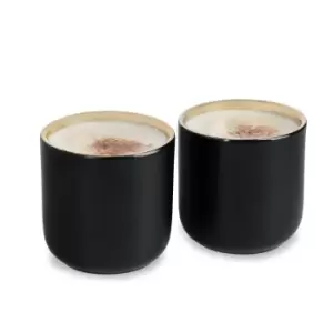 Image of Set of 2 Insulated Black and Gold Mugs