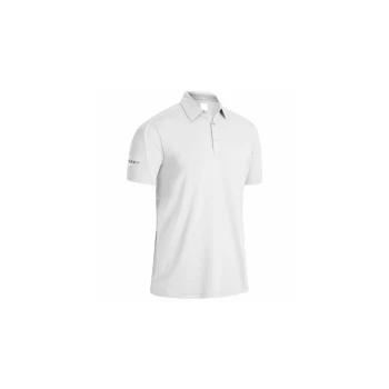 Image of Callaway Stitched Block POLO Bright White - M Size: Medium