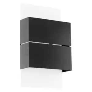 Image of IP44 Outdoor Wall Light White & Anthracite Zinc Steel 2.5W Built in LED