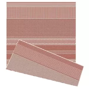 Image of Duo Weave Indoor/Outdoor Rug - Fine Weave Rust - 120x170cm