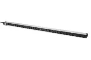 Image of Digitus Basic IT PDU, 1-phase 32A, 24 x C13, 4 x C19, 3m supply...