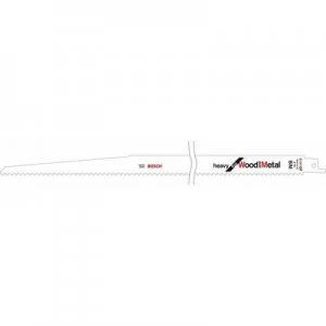 Image of Bosch Accessories 2608654763 Sabre saw blade for wood and metal S1411 DF, heavy, 5-pack Saw blade length 300 mm 5 pcs