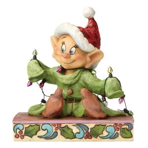Image of Light Up The Holidays Dopey Snow White Disney Traditions Figurine