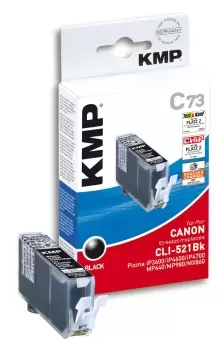 Image of KMP C73 ink cartridge Black