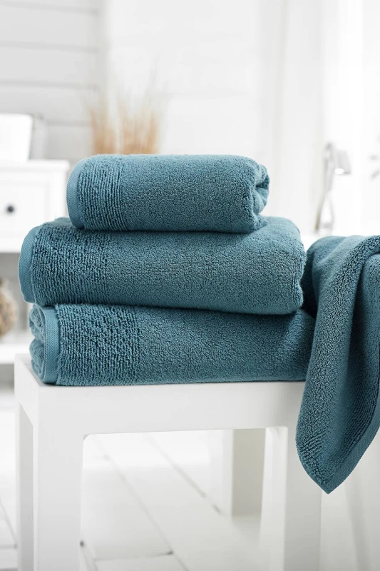 Image of Deyongs Palazzo 800gsm Hotel Luxury Cotton Hand Towel Petrol