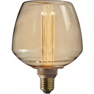 Image of 2.5W E27 LED Light Bulb - Amber Tinted Glass Lamp - Anti Glare LED - Warm White
