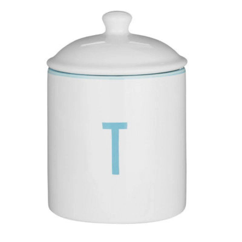 Image of Premier Housewares Interiors by Premier Homestead Tea Canister White