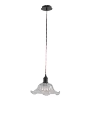Image of KANSAS Dome Pendant Ceiling Light Transparent 30x11cm