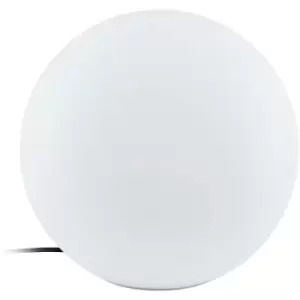 Image of Eglo Priddy Black Metal 1 Light Ceiling Pendant, 15.5cm Dia - white