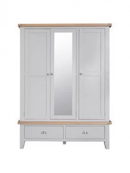 Image of K-Interiors Harrow 2 Drawer, 3 Dr Centre Mirror Robe