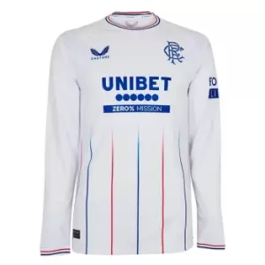 Image of Castore Rangers Away Long Sleeve Shirt 2023 2024 Adults - White