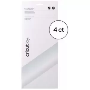 Image of Cricut Joy Smart Label Permanent Writable Transparent Clear 4 Sheets 5.5" x 13in