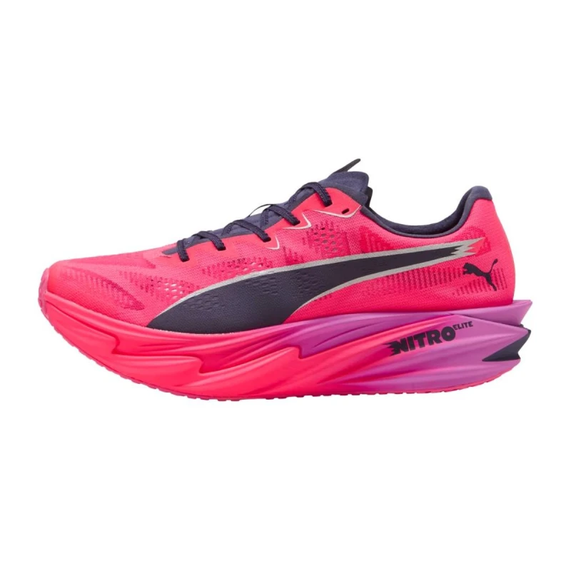Image of Puma Deviate NITRO Elite 4 PUMA x HYROX Shoes Pink Black SS26, Size 43 - EUR