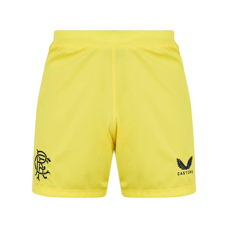 Image of Castore Rangers FC Third GK Shorts - Yellow Yellow S