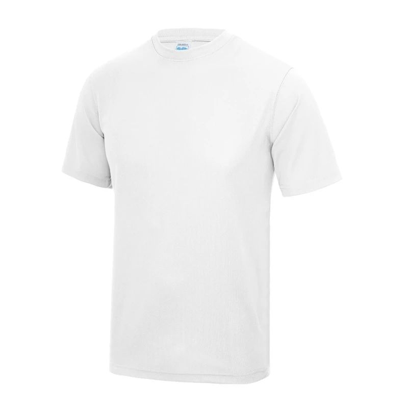 Image of AWDis AWDis Men Just Cool Performance Plain T-Shirt in White Size: X-Small White XS Male 5055747893120