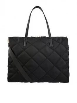 Image of Accessorize Harri Quilted Weekender Bag - Black