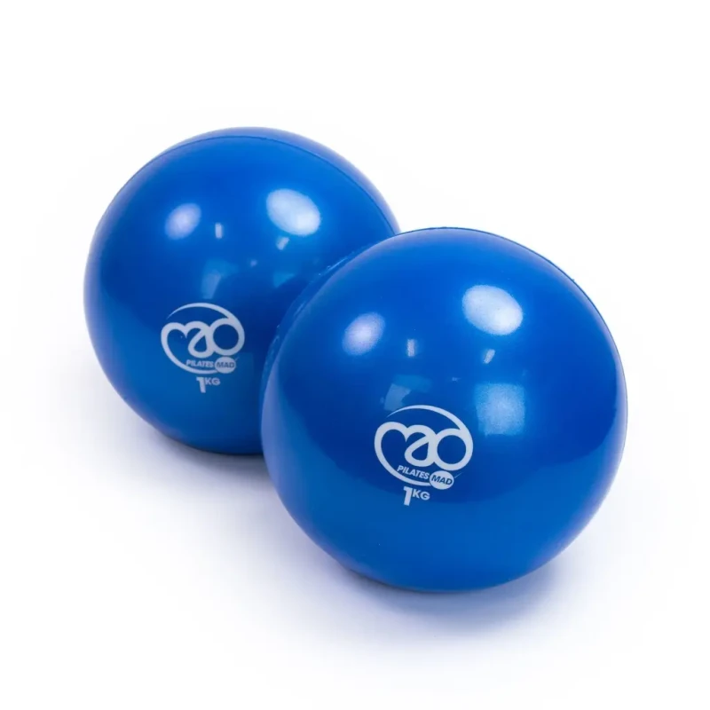 Image of Yoga-Mad Soft Pilates Weights - Pair of 1.5kg Blue unisex One Size