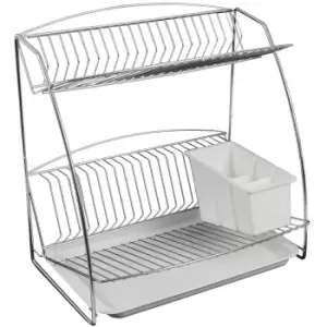 Image of Delfinware Stainless Steel 2 Tier Plate Rack
