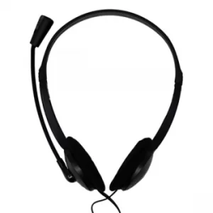 Image of Jedel Home & Office Noise Cancelling Stereo Head Set with Microphone 3.5mm Jack Black