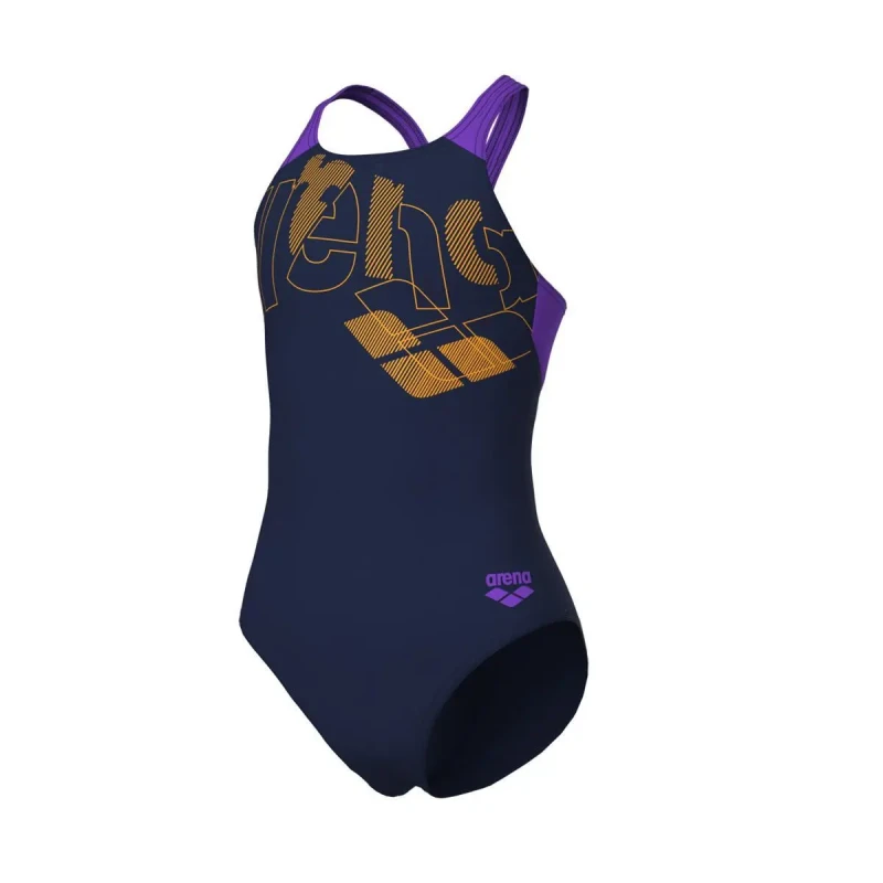 Image of One Piece swimsuit for girls Arena V Back Bleu Female 10/11 ans