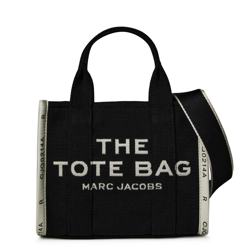 Image of Marc Jacobs The Jacquard Mini Tote Bag - Black V98J1 Unisex