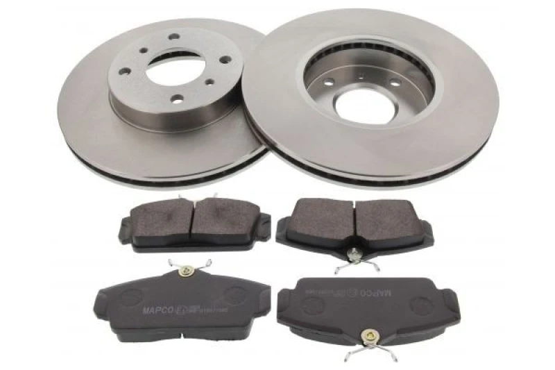 Image of MAPCO 47502 Brake disc and pads set Front Axle, Brake Disc Type: Vented Brake Set,disc brakes (3405)