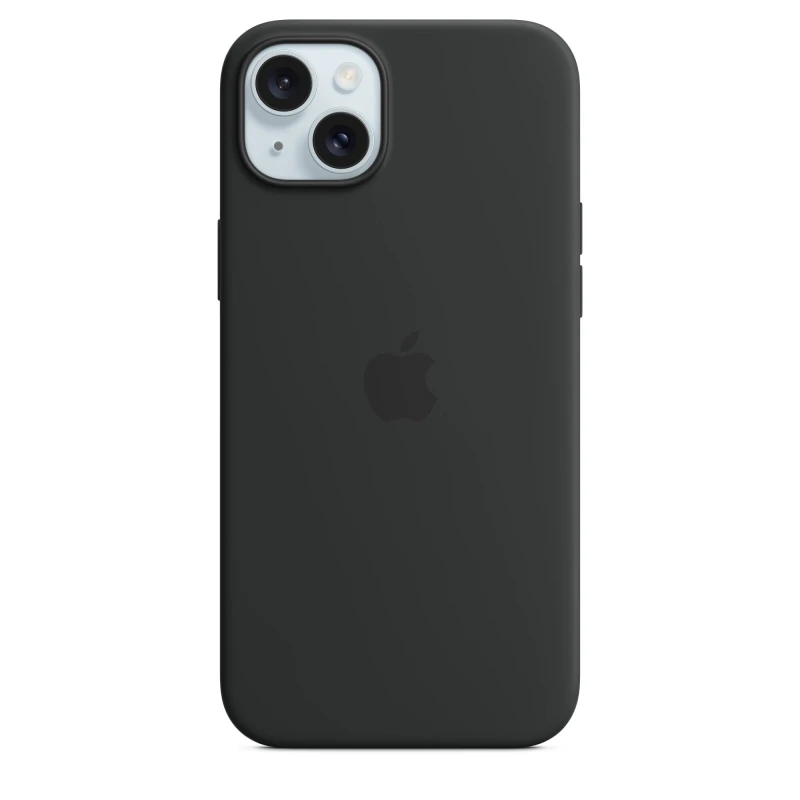 Image of Apple Apple iPhone 15 Plus Silicone Case with MagSafe - Black MXQR3ZM/A