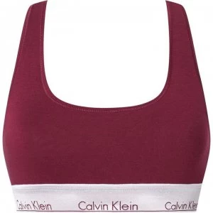 Image of Calvin Klein Modern Cotton Bralet - Burg/Silv WB