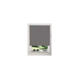 Image of Thermal Greyout Roller Blinds (165cm Drop) Trimmable (Grey, 80cm (31.49'))