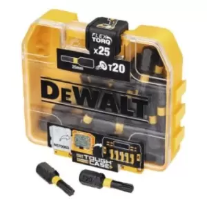 Image of DEWALT Torx Screwdriver Bit 25 (Per Pack) pieces, T20 x 25 mm