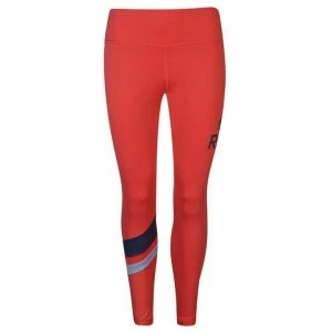 Image of Reebok Logo Tights Ladies - Rebel Red