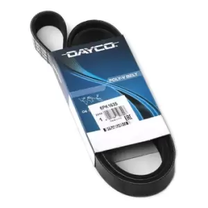 Image of DAYCO V-ribbed belt MERCEDES-BENZ,OPEL,FORD 6PK1635 180853,6180852,6180853 6758562,6880852,7120853,91SF6C301A1A,91SF6C301A2A,91SF6C301A2B,944F6C301CA