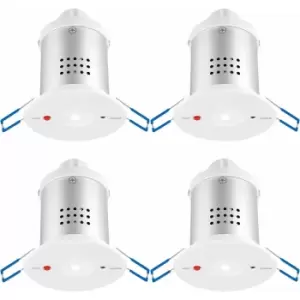 Image of 4 pack Recessed Emergency Ceiling Downlight - Daylight White - Self Contained