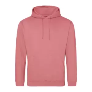 Image of Awdis Unisex College Hooded Sweatshirt / Hoodie (L) (Dusty Rose)