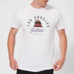 Image of Native Shore Mens Los Angeles Surfwear T-Shirt - White - 4XL