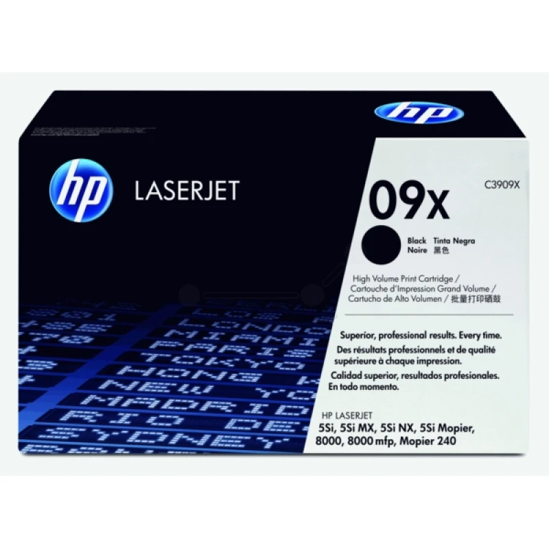 Image of HP C3909X/09X Toner cartridge Black high-capacity. 17.1K pages/5% for