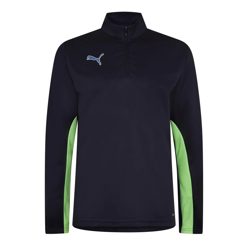 Image of Puma Finesse Performance Quarter Zip Drill Top Mens - Blue Blue S