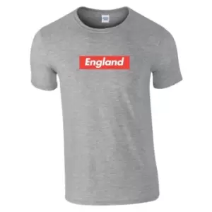 Image of Classicos de Futebol England Fan T Shirt - Grey