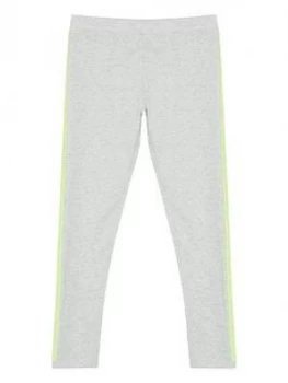 Image of Mintie By Mint Velvet Girls Neon Sequin Side Stripe Leggings - Grey