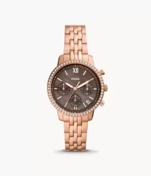 Image of Fossil Women Neutra Chronograph Rose Gold-Tone Stainless Steel Watch