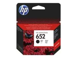 Image of HP 652 Black Ink Cartridge