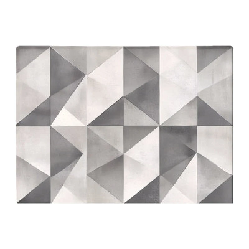 Image of Warren Reed Designer Dove Grey Geometric Pattern Chopping Board