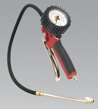 Image of Sealey SA931 Professional Tyre Inflator with Twin Push-On Connector