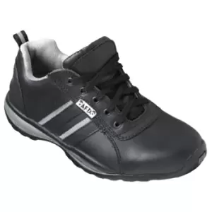 Image of Dennys Unisex AFD Steel Toe Cap Safety Trainer / Footwear (45 EUR) (Black/Grey) - Black/Grey