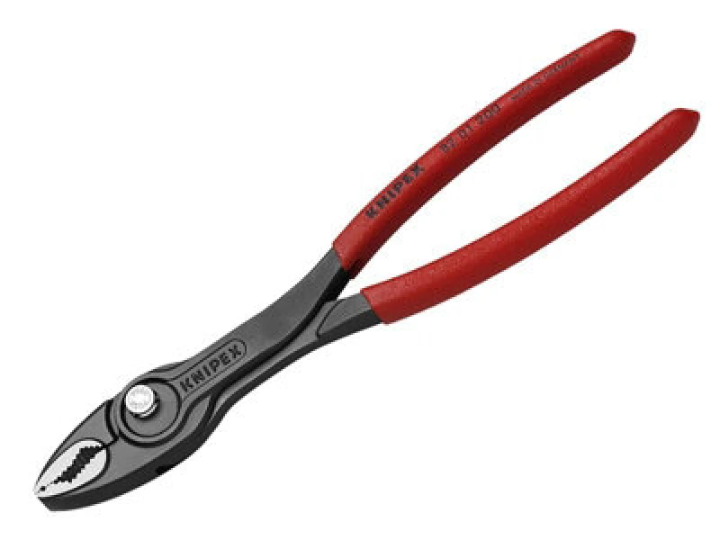 Image of Knipex TwinGrip Slip Joint Pliers pvc Grip 200mm 82 01 200 SB