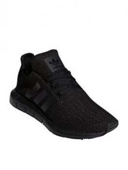 Image of adidas Originals Swift Run Junior Trainers - Black, Size 5