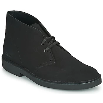 Image of Clarks DESERT BOOT 2 mens Mid Boots in Black,7,8,9,9.5,10.5,11,8.5,12,13,7.5,10,6,7,8,9,10,11