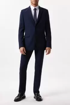 Image of Slim Fit Navy Twill Suit Jacket