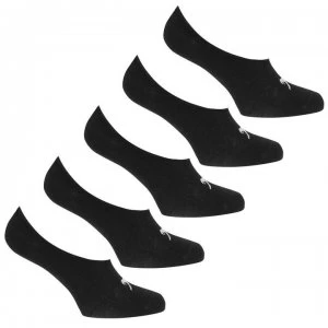 Image of Slazenger Invisible 5 Pack Socks Ladies - Black
